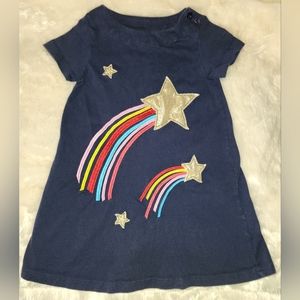 Blue dress with shooting stars size 3T